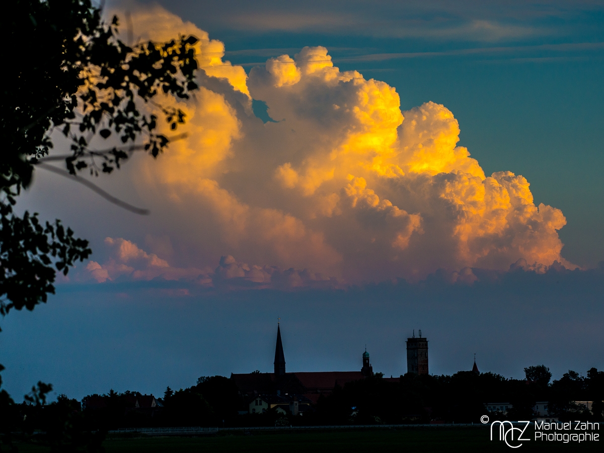Wolken über Mühlberg-Elbe