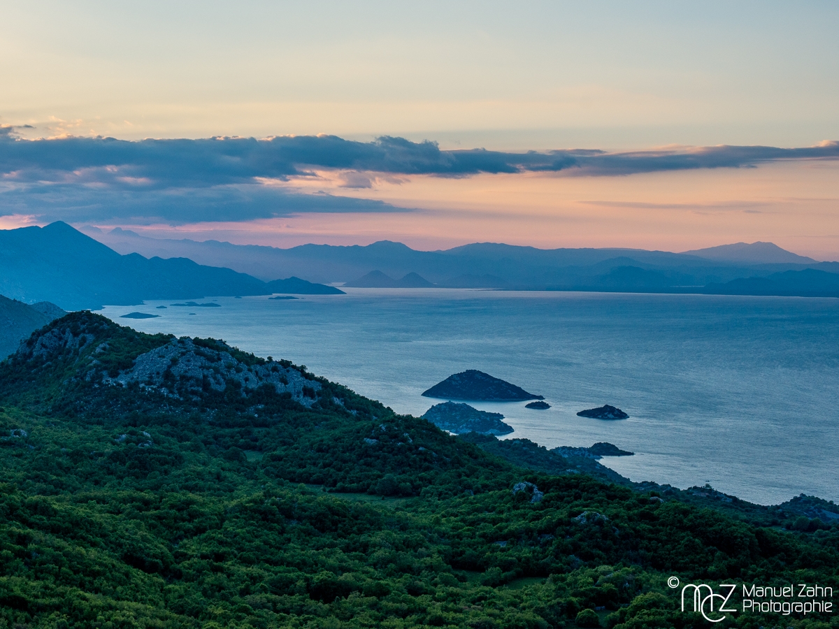 Skutarisee im Abendlicht