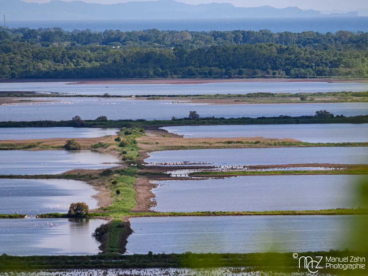 Saline Ulcinj - Blick vom Karstrücken Briška gora